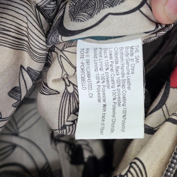 The Sak GRAY Pebbled Leather Women’s Purse Tote Bag Real Leather Very Nice - Picture 14 of 16